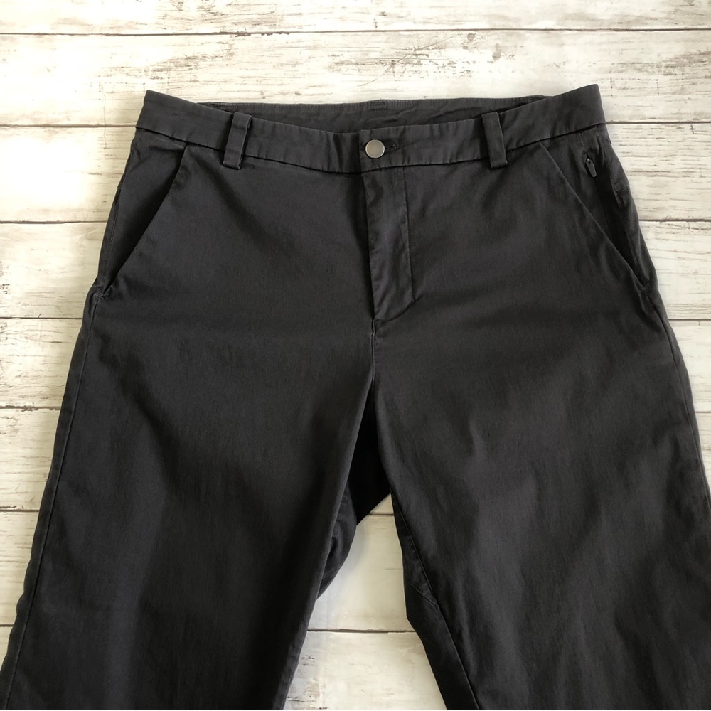 LULULEMON Commission Men Gray Stretch Chino Pant Sz 32 - Picture 3 of 14